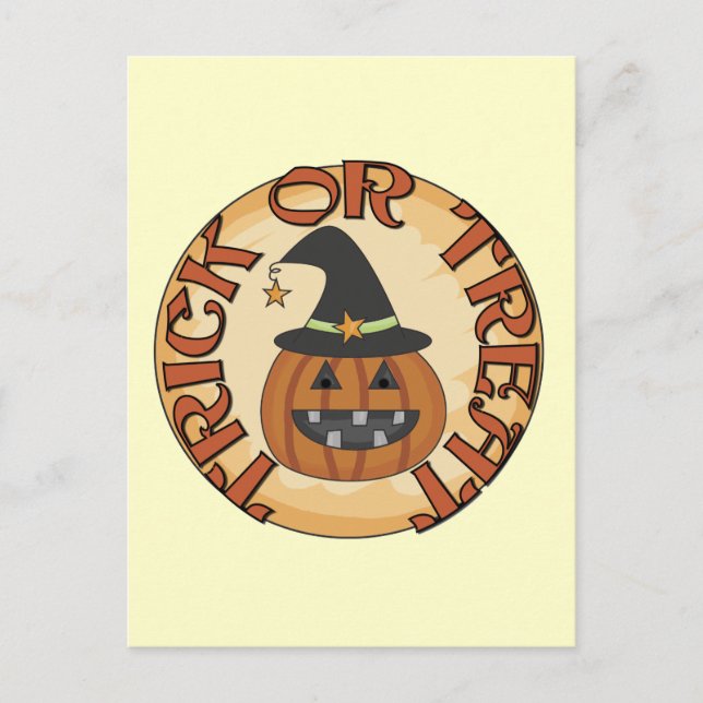 Carte Postale Trick ou Treat Tshirts et cadeaux (Devant)