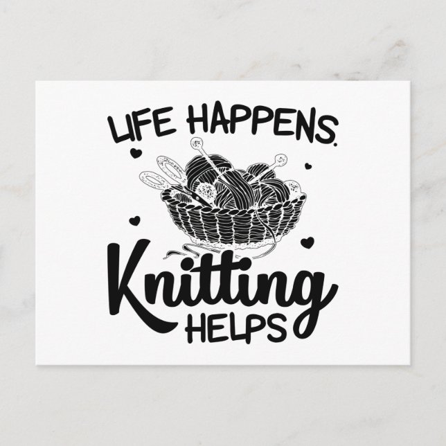 Carte Postale Tricot | crochet en bonneterie couture cadeaux de  (Devant)