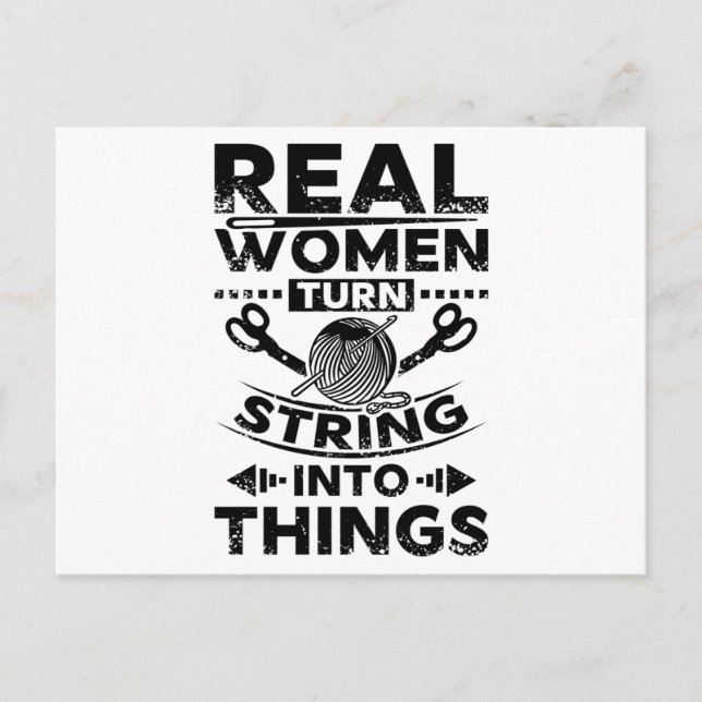 Carte Postale Tricot Et Couture (Devant)