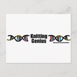 Carte Postale Tricot Genius