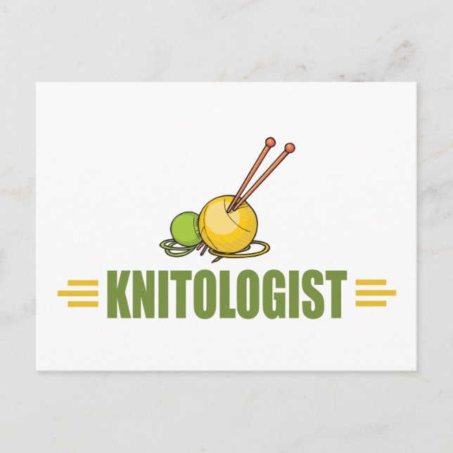 Carte Postale Tricot humoristique (Devant)