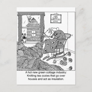 Carte Postale Tricot, une industrie de chalets verts