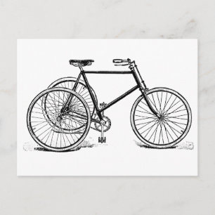Carte Postale Tricycle vintage