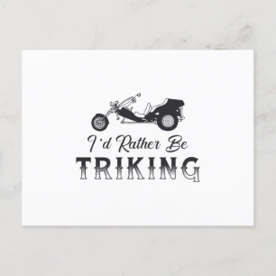 Carte Postale Triker Je préfère Triking Moteur Trike Retro