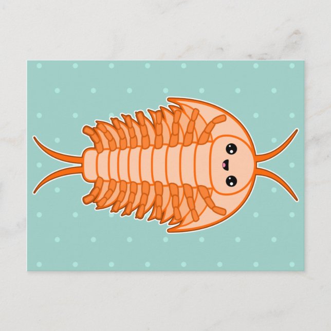 Carte Postale trilobite Kawaii (Devant)