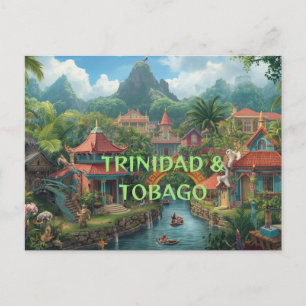 Carte Postale Trinidad et Tobago un pays insulaire 