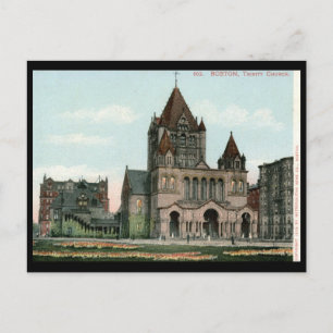 Carte Postale Trinity Church, Boston 1906 Vintage
