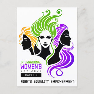 Carte Postale Trio Coloré Stylisé de Femmes JIF 2025