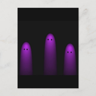 Carte Postale Trio des fantômes (Fuschia)