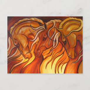 Carte Postale Trio Gold