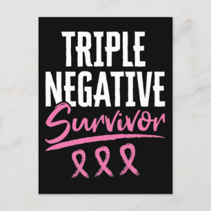 Carte Postale Triple cancer du sein de survivant négatif TNBC