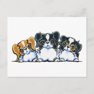 Carte Postale Triple Japanese Chin