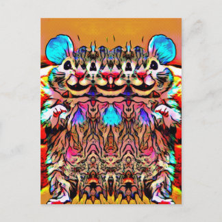 Carte Postale Trippy Rave Rat