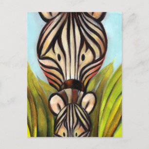 Carte Postale Trish Biddle Safari Zebra