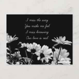 Carte Postale Triste Disparue Vous Brisé Love Poem