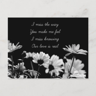 Carte Postale Triste Disparue Vous Brisé Love Poem