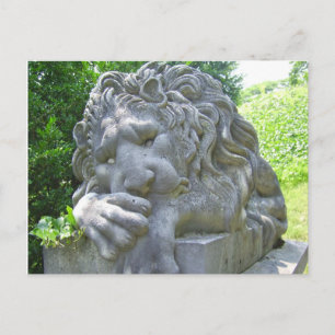 Carte postale triste Lion