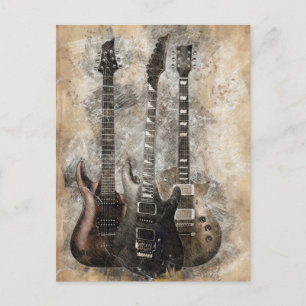 Carte Postale Trois guitares