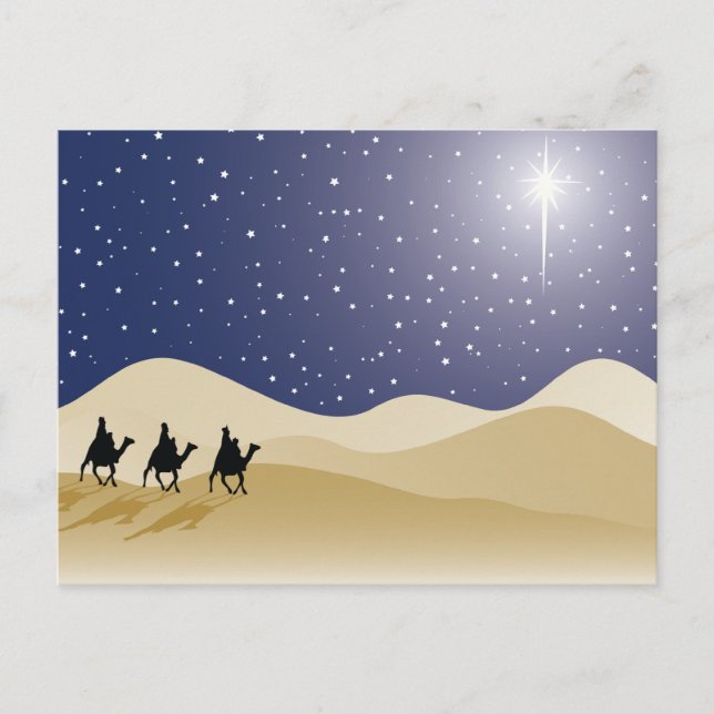 Carte Postale Trois hommes sages (Devant)