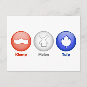 Carte Postale Trois icônes néerlandaises