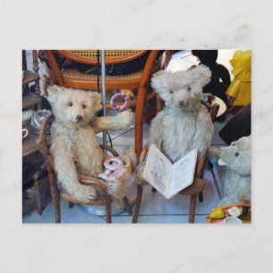 Carte Postale Trois Nounours heureux