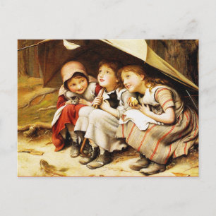 Carte postale : Trois petits chatons