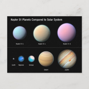 Carte Postale Trois planètes géantes orbitant Kepler 51