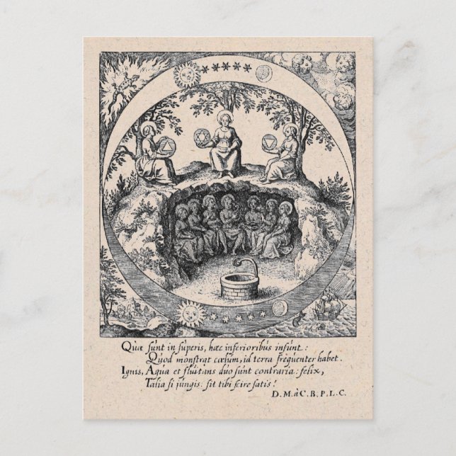 Carte Postale Trois soeurs de l'alchimie (Devant)
