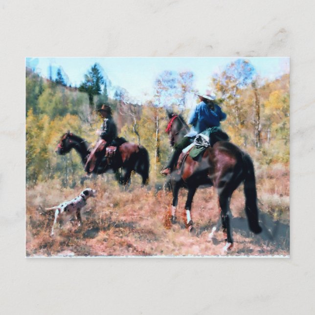 Carte Postale Trois sur le sentier (Devant)