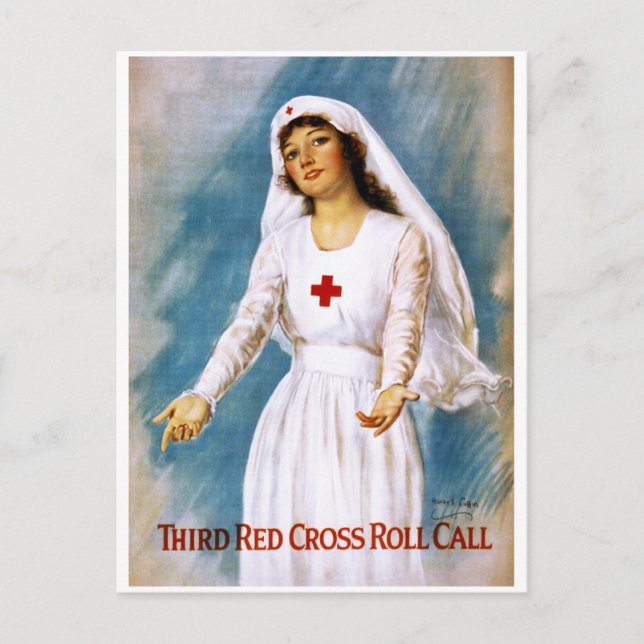 Carte Postale Troisième appel de la Croix-Rouge, 1918 (Devant)
