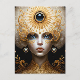 Carte Postale Troisième déesse des yeux Imaginaire Art