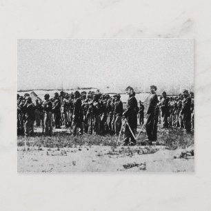Carte Postale Troisième régiment Infanterie Guerre civile Troupe