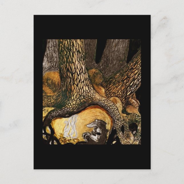 Carte Postale Troll by a Campfire (Devant)