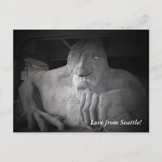 Carte postale Troll de Seattle Fremont