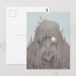 Carte Postale Troll des forêts Theodor Kittelsen