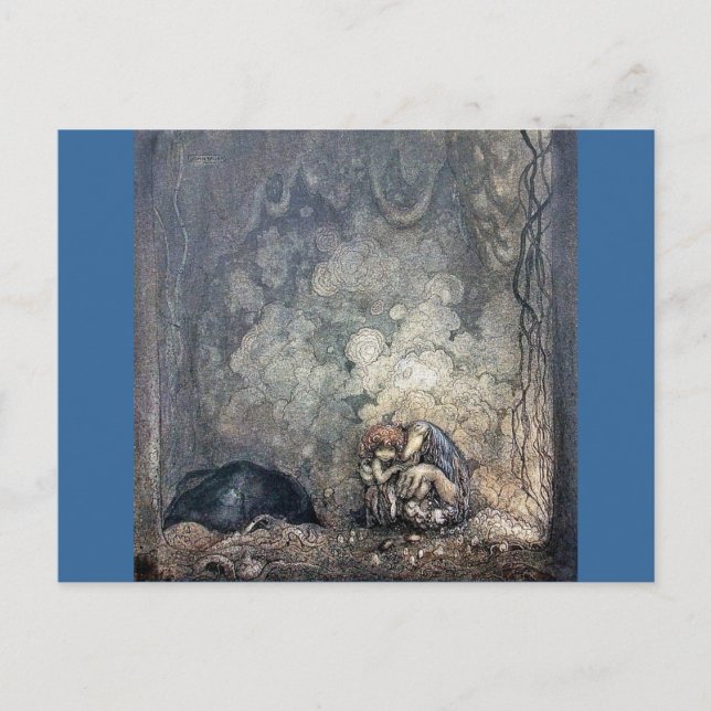 Carte Postale Troll Holding Child (Devant)