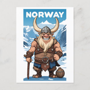 Carte Postale Troll norvégien