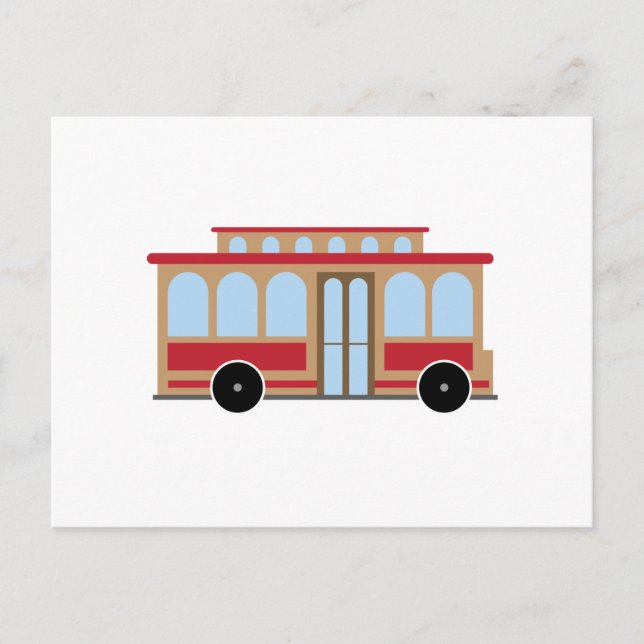 Carte Postale Trolley Car (Devant)