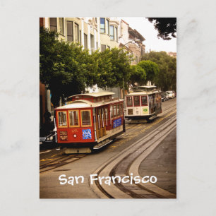 Carte Postale Trolleys San Francisco Postcard