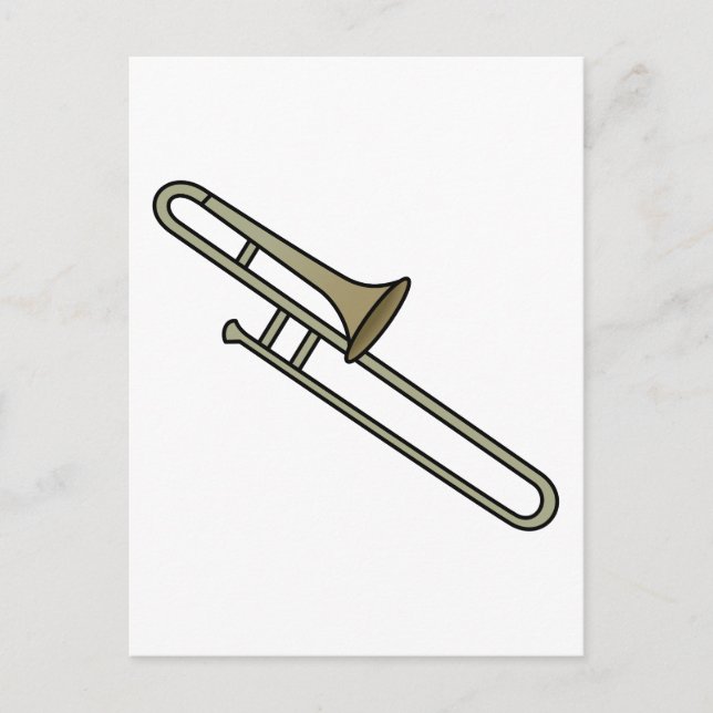 Carte Postale Trombone (Devant)