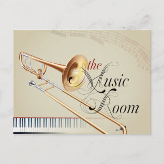Carte Postale Trombone Music Room