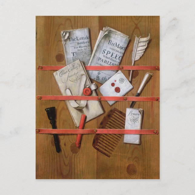 Carte Postale Trompe l'oeil, 1702 (Devant)