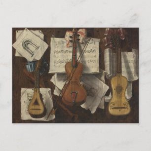 Carte Postale Trompe Sebastiano Lazzari - Violon et musique