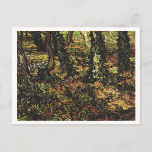Carte Postale Troncs d'arbre avec Ivy, Van Gogh Fine Art