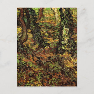 Carte Postale Troncs d'arbres avec lierre par Vincent van Gogh