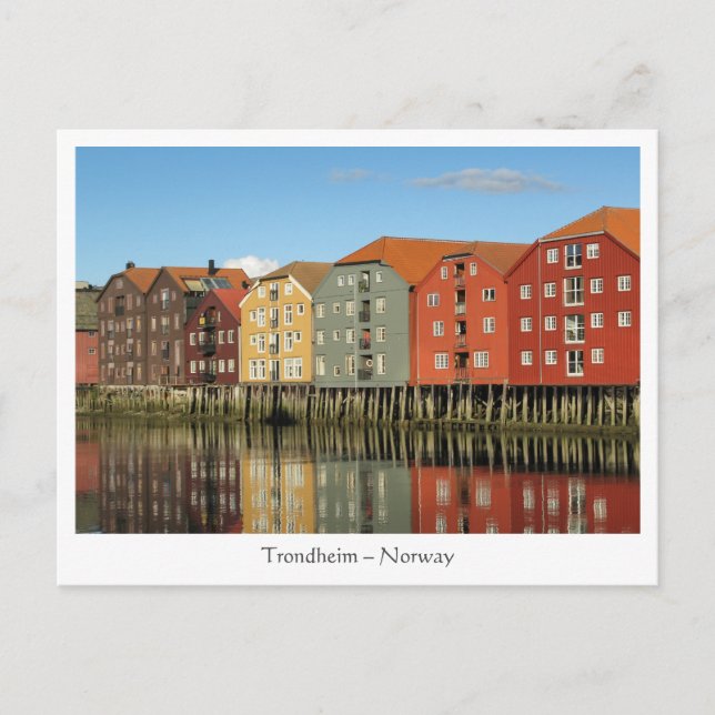Carte Postale Trondheim Norvège (Devant)