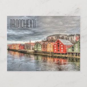Carte Postale Trondheim Norway Waterfront