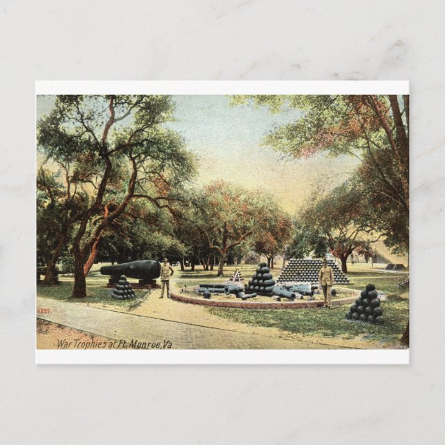 Carte Postale Trophées De Guerre, Ft. Monroe Virginia 1914 Vinta (Devant)