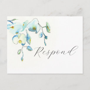 Carte postale Tropical Botanical RSVP avec choix d