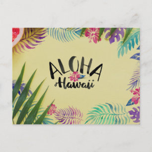 Carte postale Tropicale Aloha Hawaii